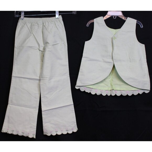 2006 Gymboree 4pc Easter Garden Bloom Outfit sz 7 Shirt Pants Glasses Clip Bow - Picture 8 of 12